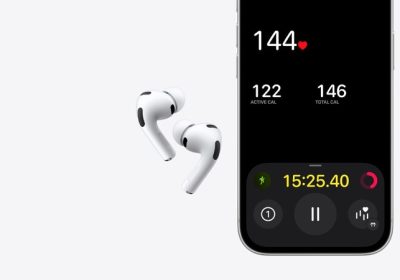 AirPods Pro 3 与 iPhone 运动心率界面