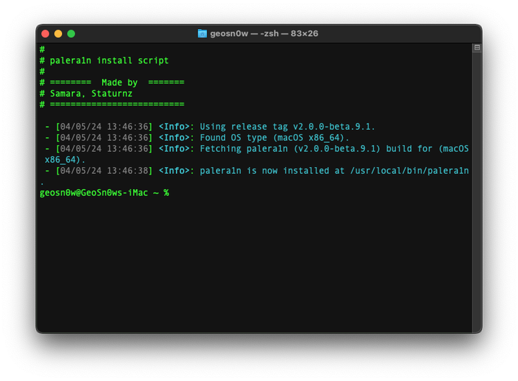 Palera1n-samara-安装脚本 - iDevice Central