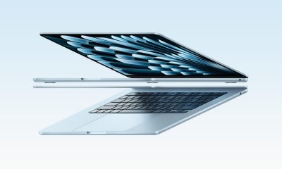 天蓝色 MacBook Air 官方产品图