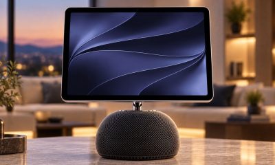 HomePad 智能家居中枢渲染图 待机显示状态