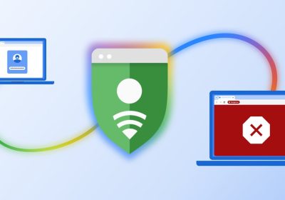 Chrome 安全浏览防护插画