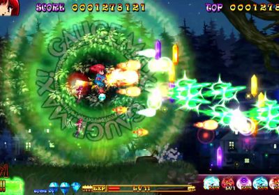 棉花小魔女 Reboot! High Tension! 实机画面：Cotton 骑扫帚横版射击