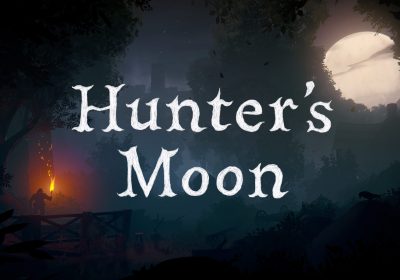 Hunter’s Moon 主视觉：猎人月下的村庄夜色