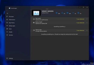 Windows 11 任务管理器启动应用界面