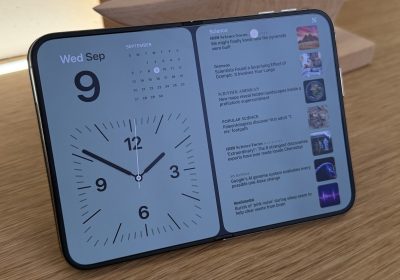 iPhone Duo 半开模式下的双栏界面