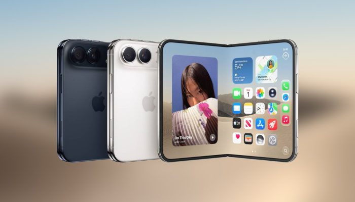 iPhone Duo 折叠屏手机折叠与展开形态实拍