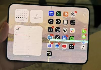 用户实拍 iPhone Duo 内屏开裂