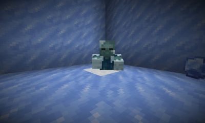 Minecraft Frostbite与僵尸转化机制展示，冰洞中的新怪物