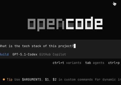 OpenCode 终端界面截图