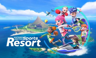 Nintendo Switch Sports Resort官方主视觉，角色乘摩托艇出场