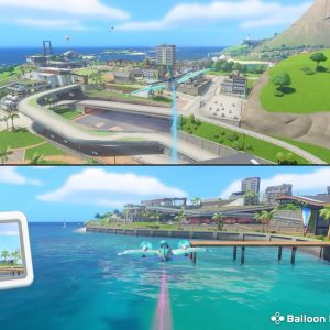 Switch 2《Switch 运动 度假胜地》乌富岛航拍截图