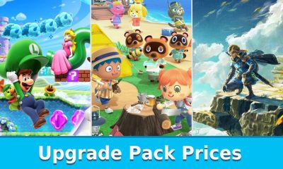 Upgrade Pack Prices 三联图：马力欧惊奇、动物森友会与王国之泪