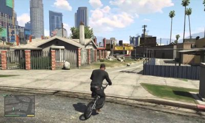 GTA V 在 iPhone 上运行的游戏实机画面（含小地图）