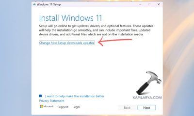 Windows 11 安装程序欢迎界面，展示通过下载获取更新与驱动的选项
