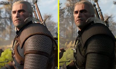 巫师3 Switch版与Switch 2版杰洛特面部画质对比
