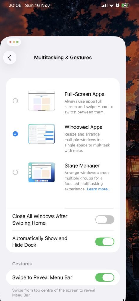 无需越狱:iEscaper 让 iPhone 开启 iPadOS 台前调度与窗口化应用