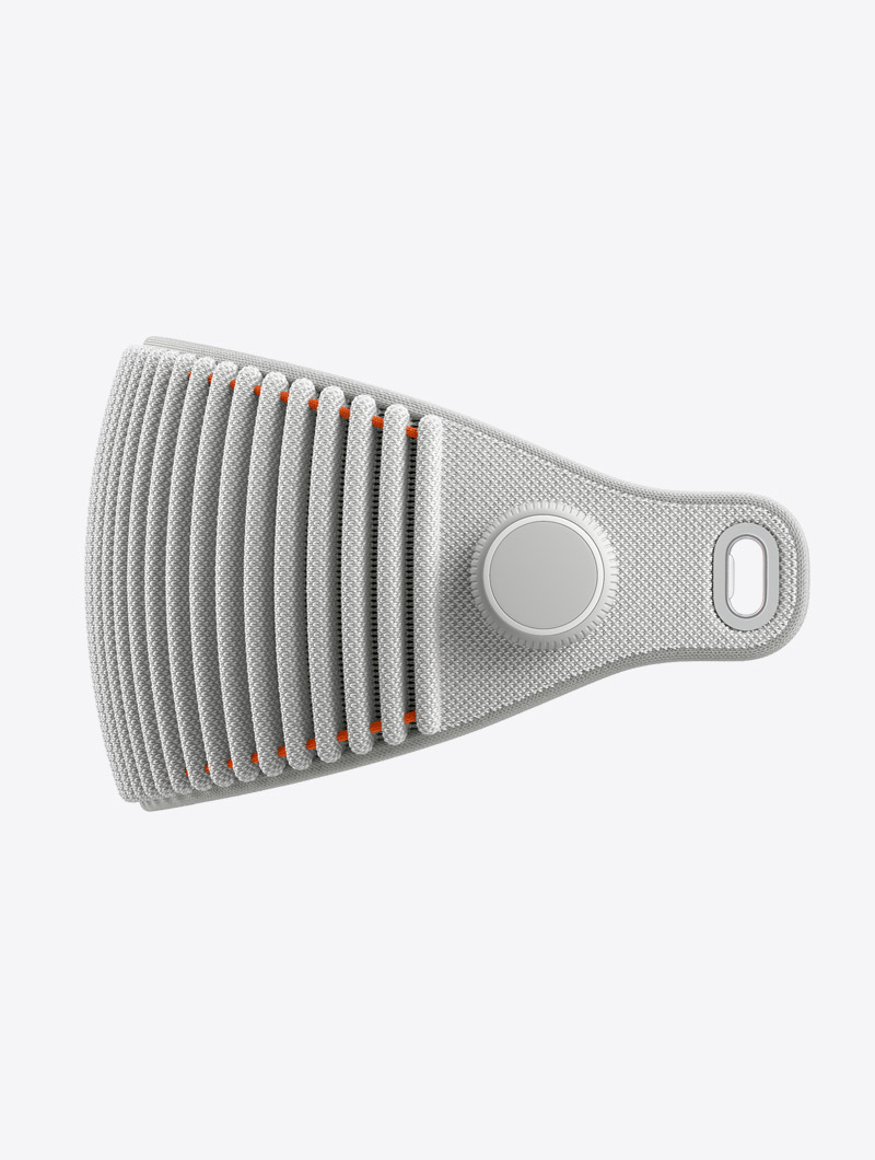 Vision Pro 官方产品图中单独展示的 Solo Knit Band 针织头带