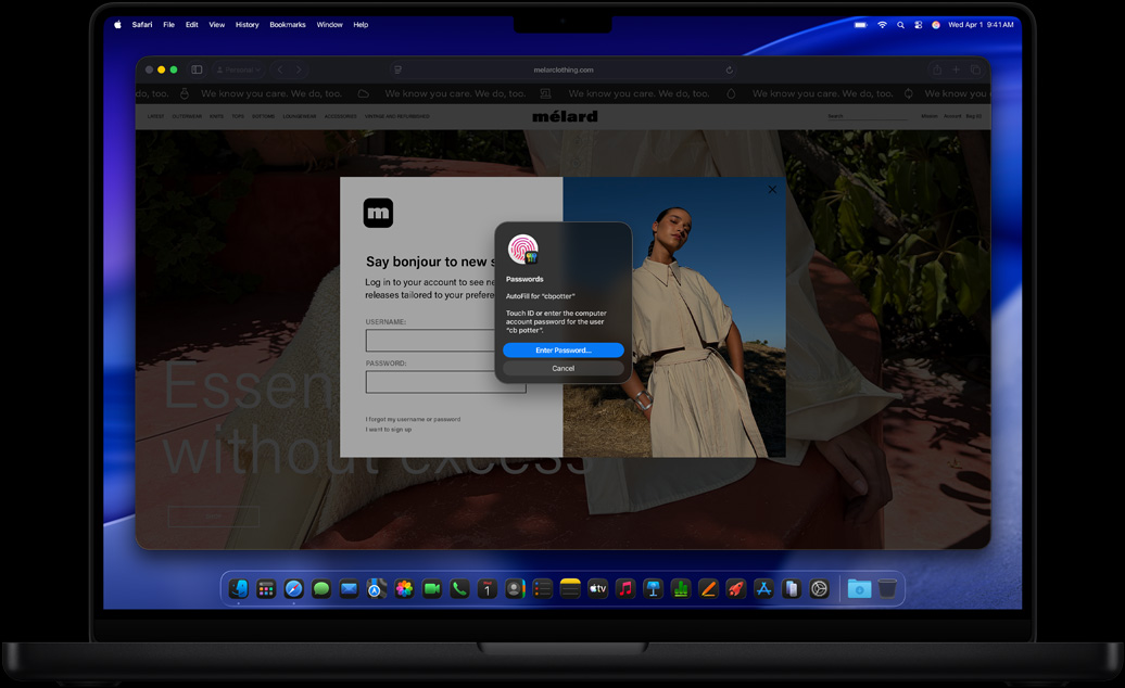 MacBook Pro 屏幕上运行的 macOS 系统设置界面
