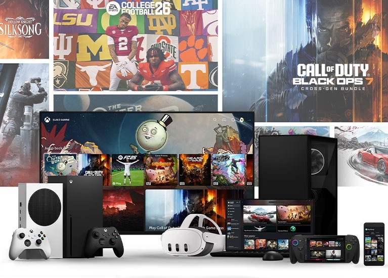 Xbox 主机连接电视的本地游玩场景
