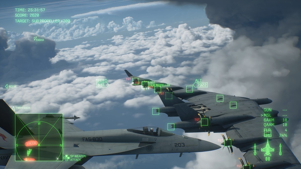 皇牌空战8 Cloudly云体渲染穿云画面