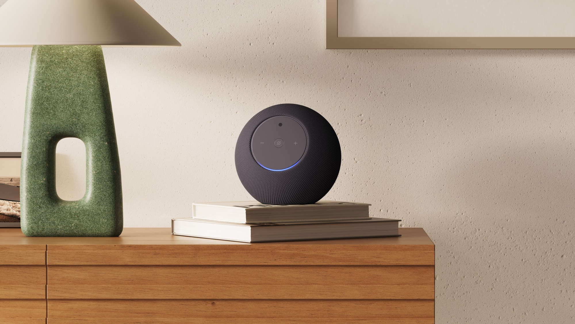 Echo Studio with Home Camera 智能音箱家居场景产品图