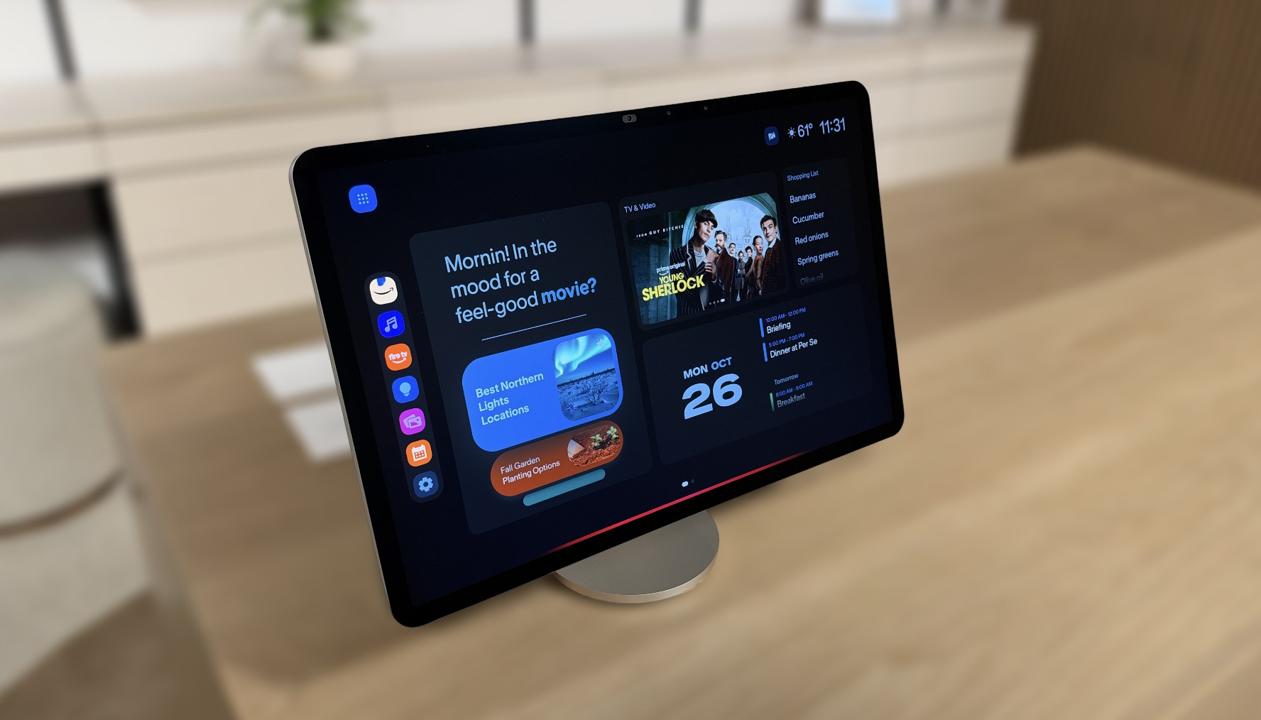 亚马逊 Echo Show 16 智能显示屏带支架产品图