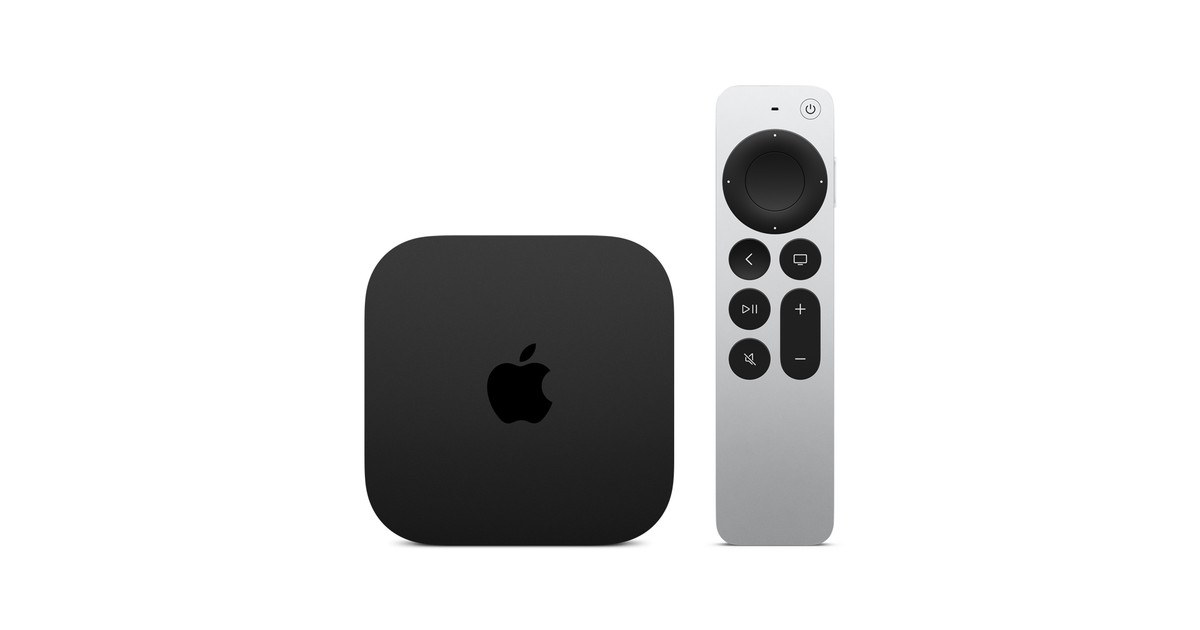 Apple TV 4K 机盒与 Siri Remote