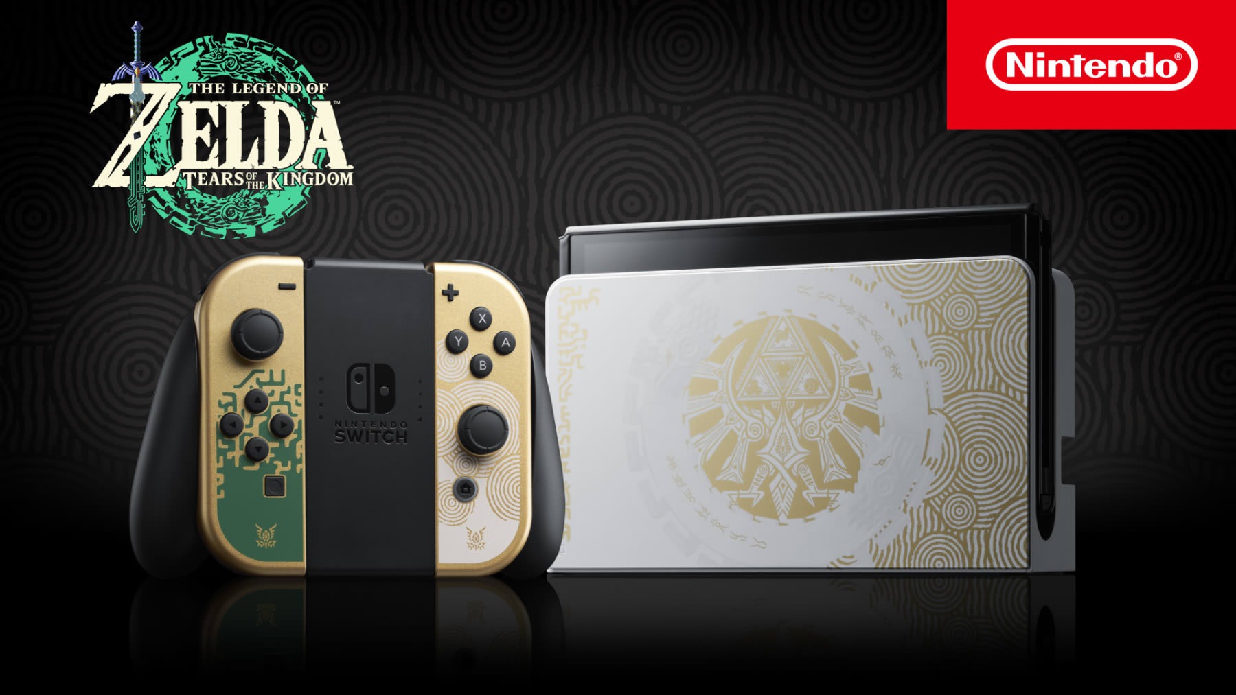 Switch OLED 主机《王国之泪》限定款特写