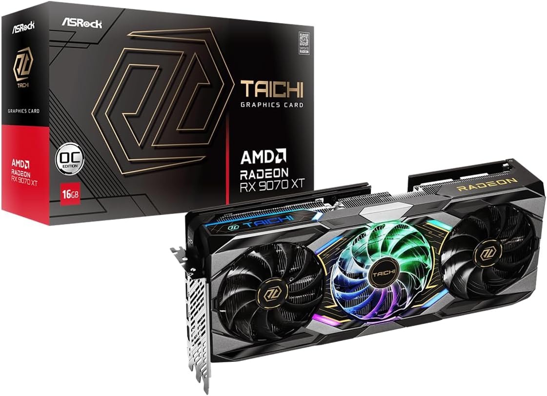 AMD Radeon RX 9070 系列显卡产品图