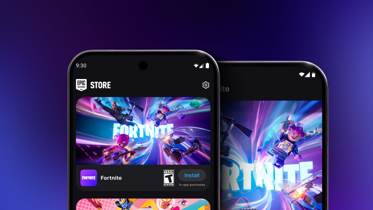 手机上的《堡垒之夜》App Store 安装页面