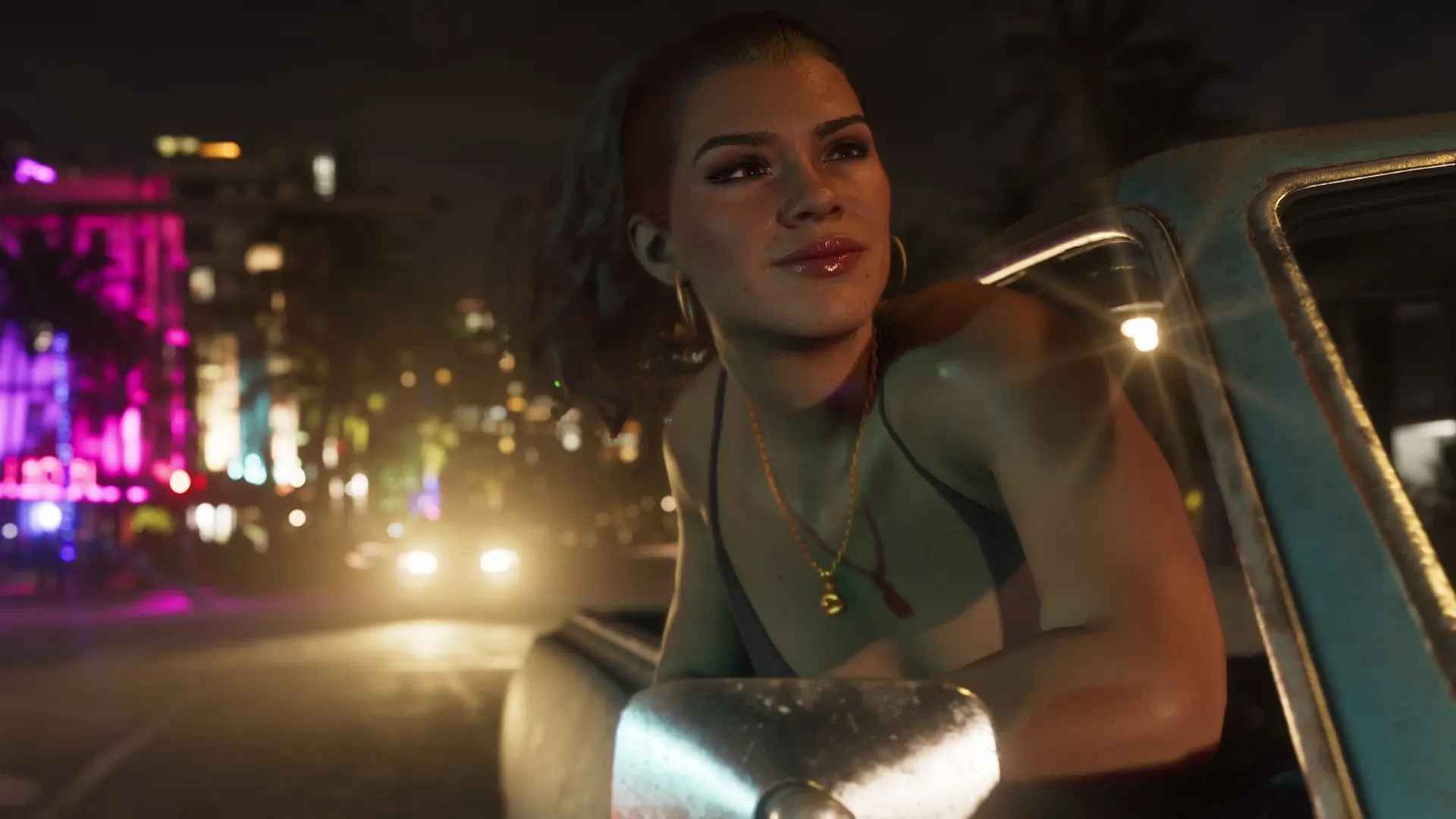 GTA 6 Lucia 霓虹夜色官方美术