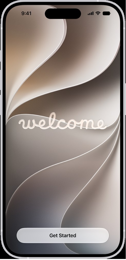 iPhone 首次设置欢迎屏幕