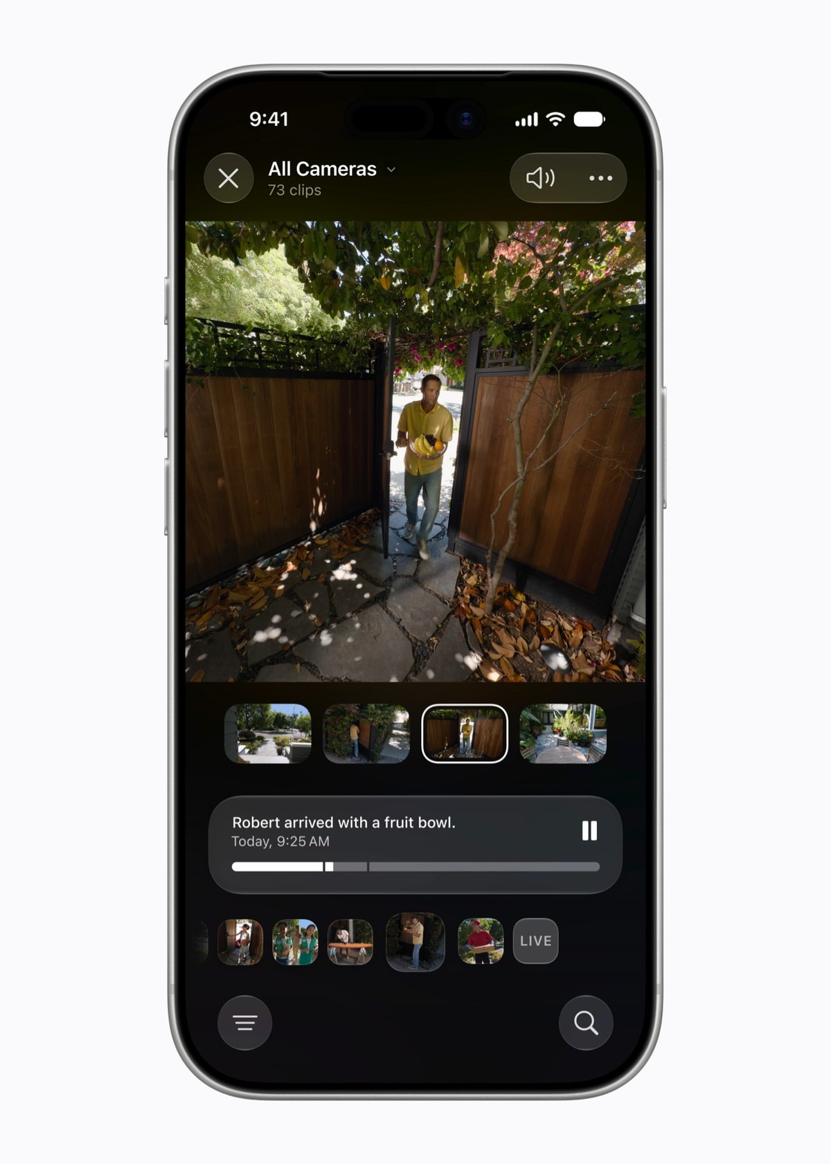 iOS 27 家庭 App 生成的视频描述界面