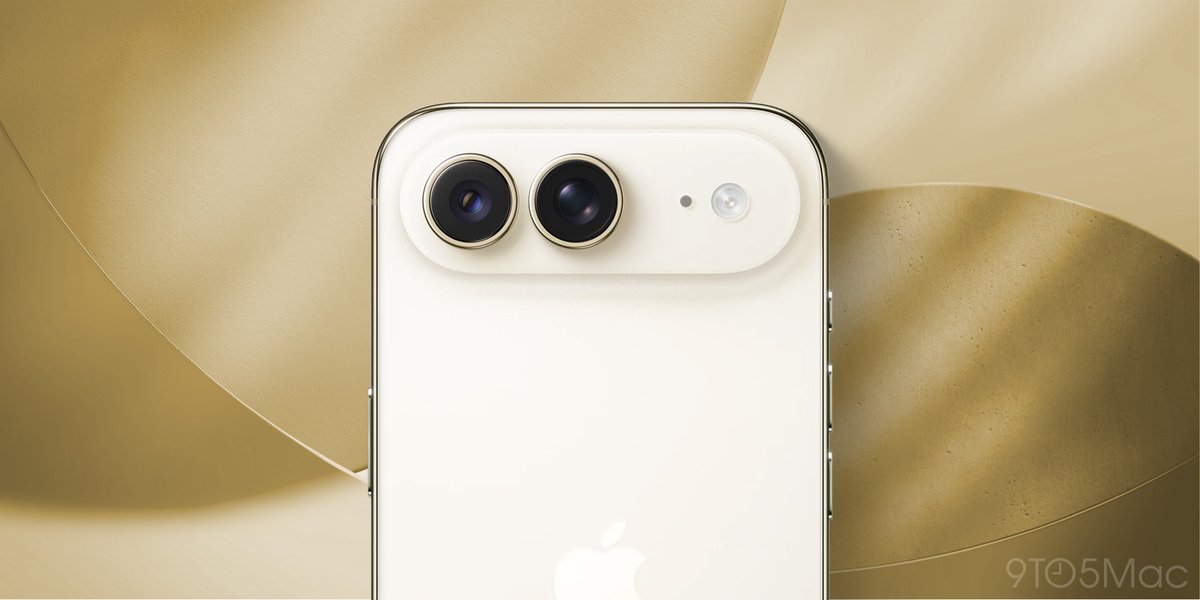 iPhone Air 2 双摄概念渲染图