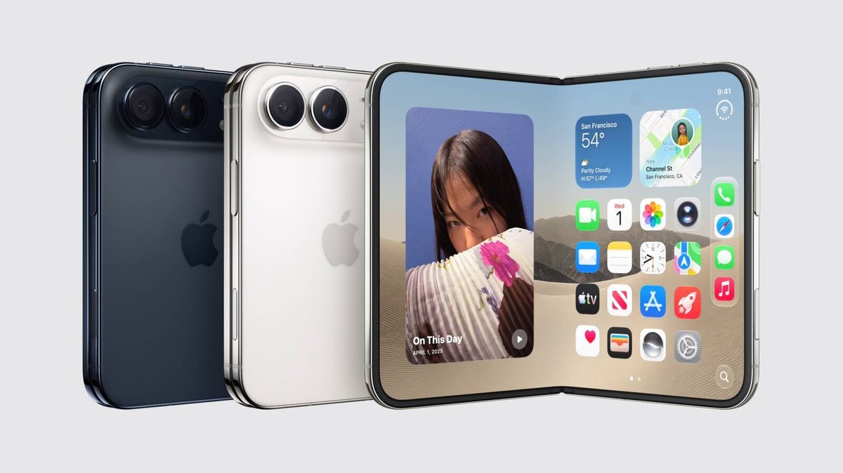 iPhone Duo 折叠屏多角度产品图