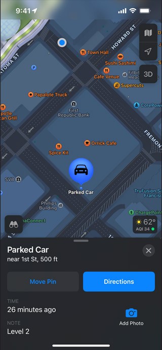 地图 App 的隐私设置页面,含精确位置与问题报告选项