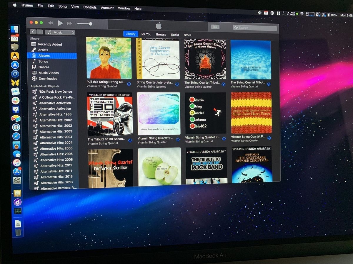 Mac 电脑本地音乐曲库软件界面