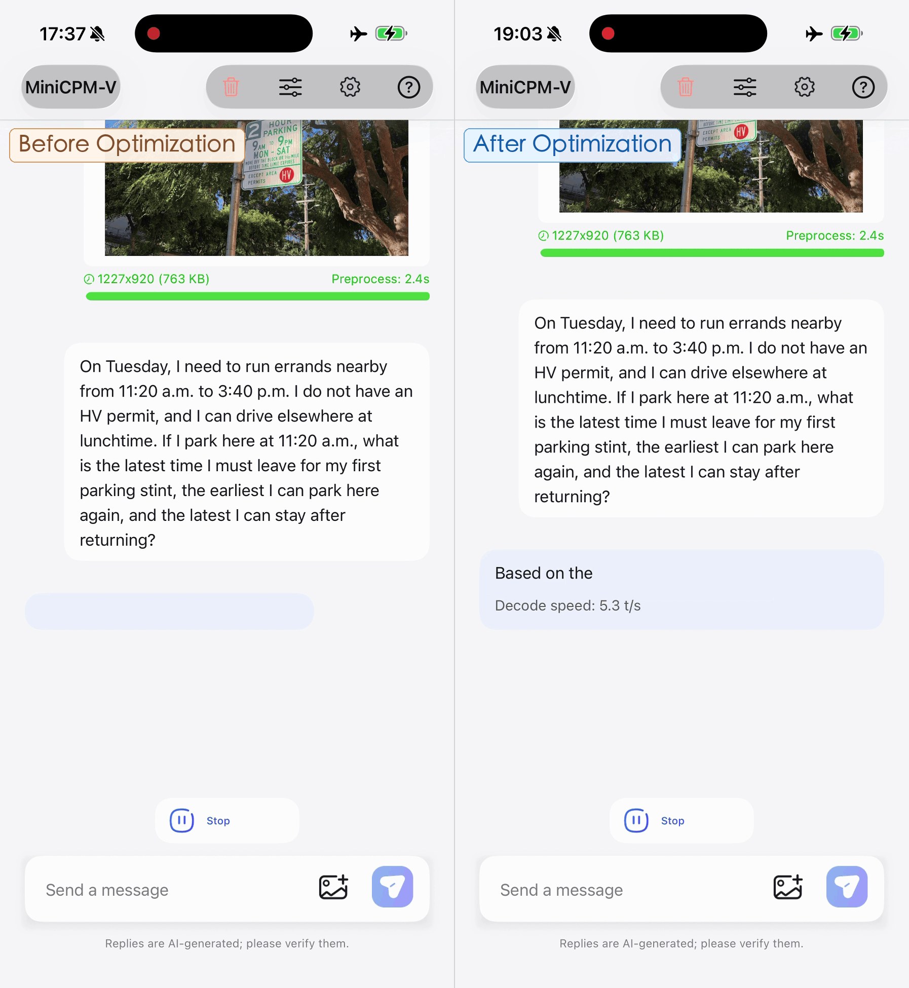 MiniCPM-V 4.7 优化前后端侧推理速度对比