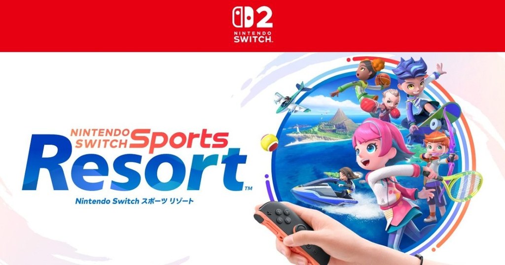 《Nintendo Switch Sports Resort》官方主视觉,乌富岛度假胜地登场画面