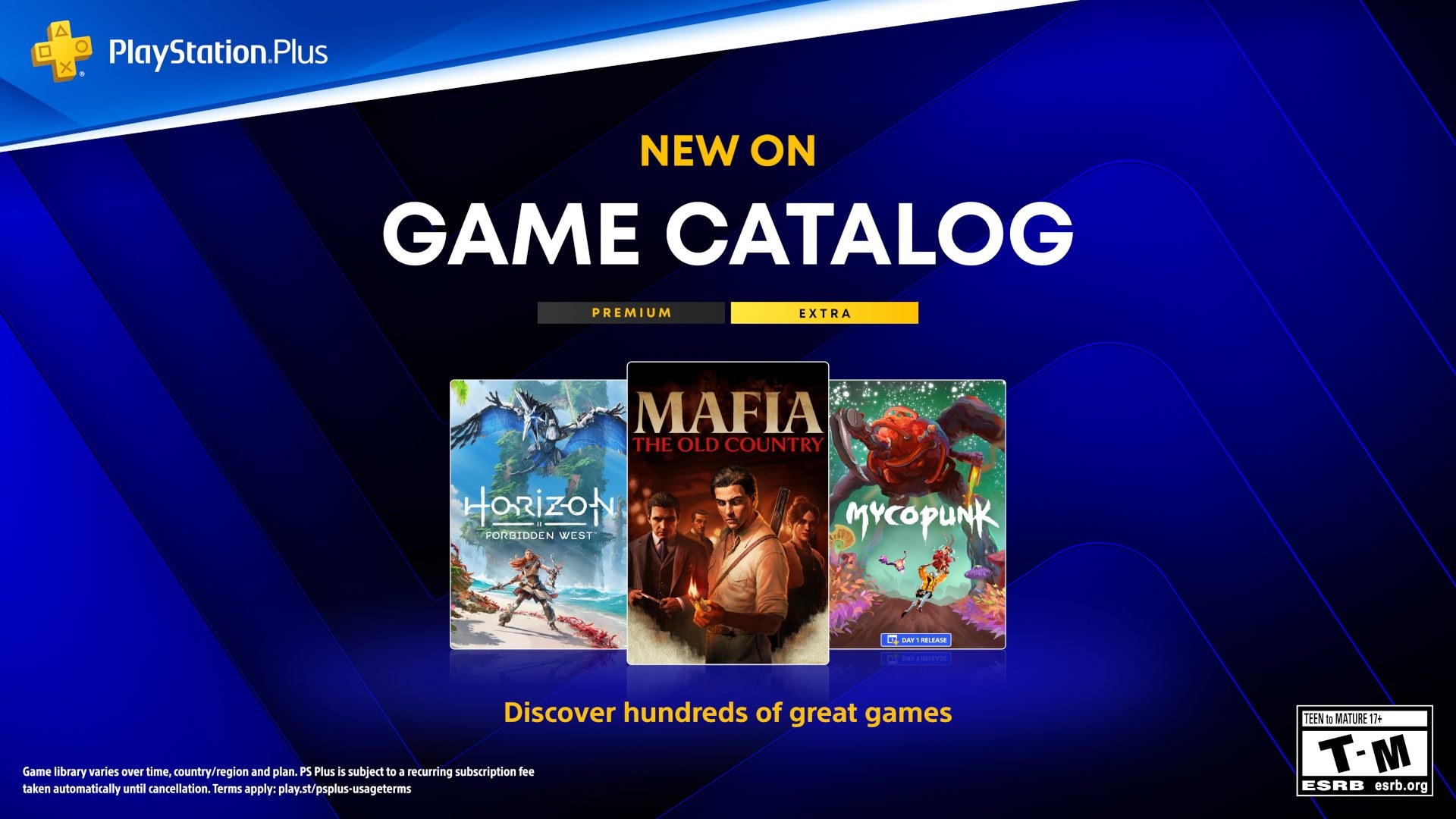 PS Plus 10月Game Catalog官方宣传图