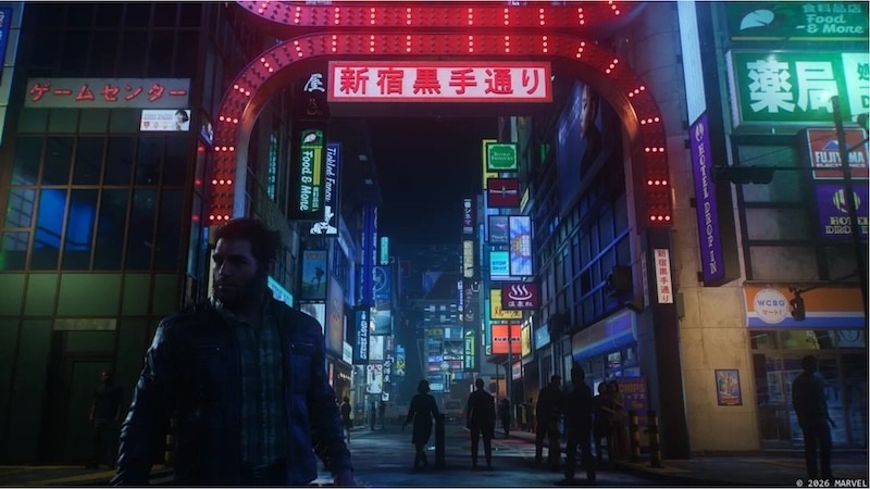 PS5 游戏实机画面(霓虹街景)