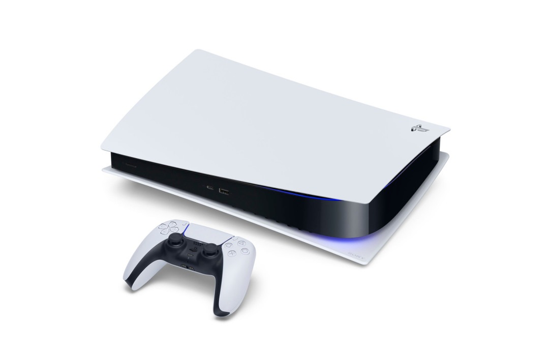 PS5 主机横置白底官方实拍图
