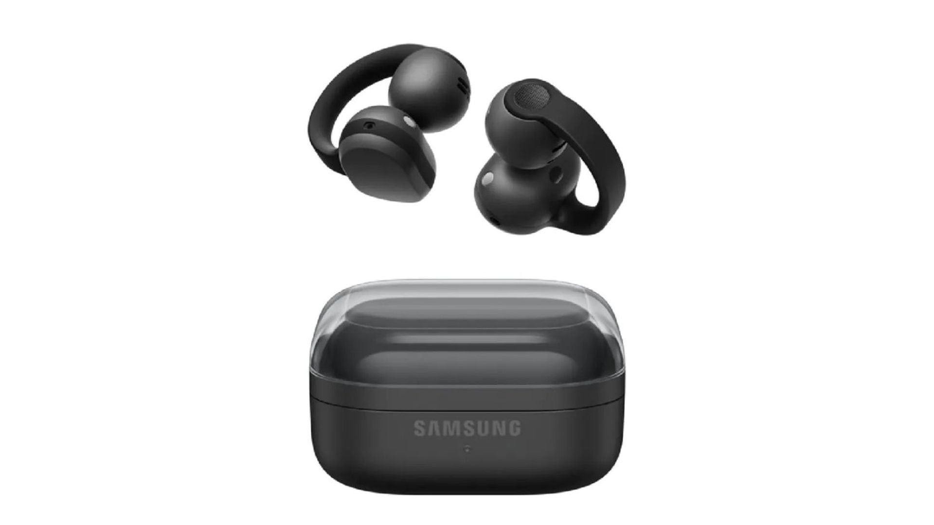 三星 Galaxy Buds On 透明上盖充电盒与 USB-C 接口