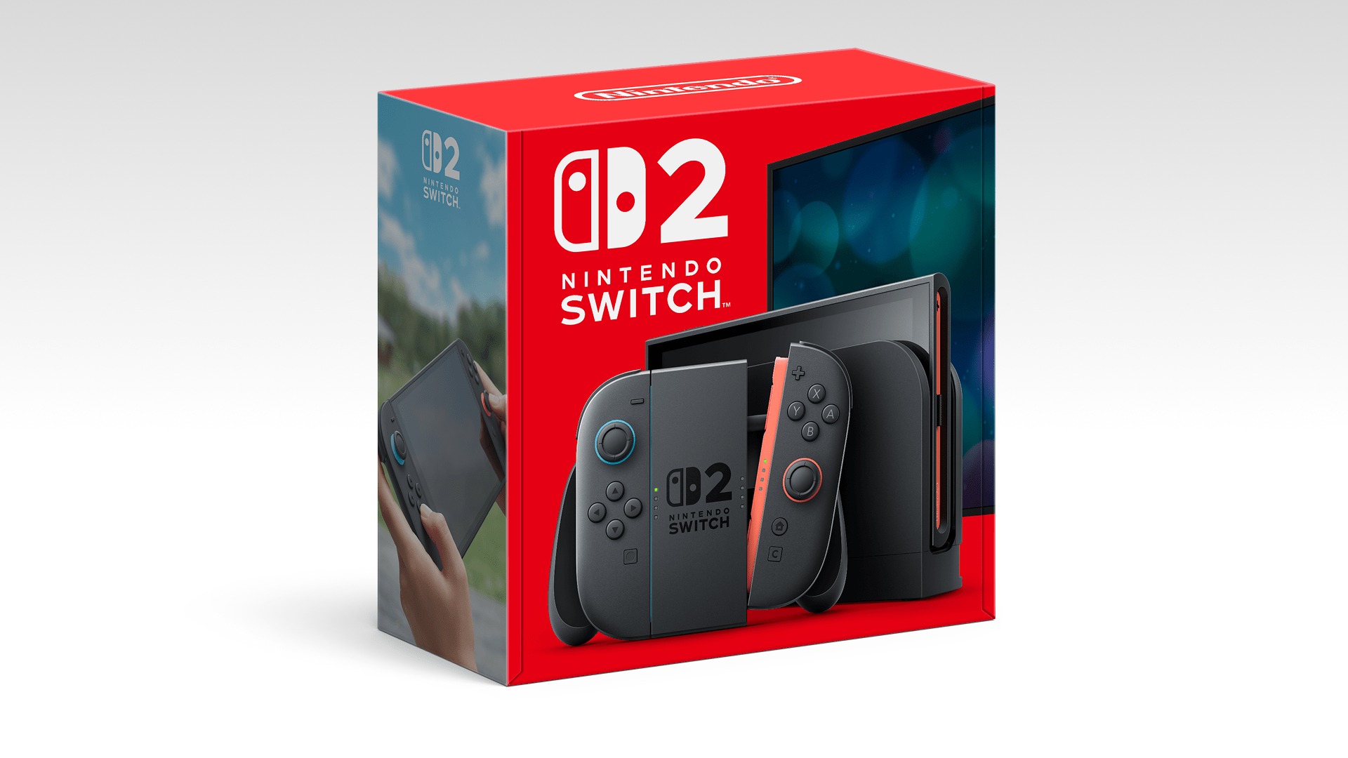 Nintendo Switch 2 主机红色包装盒