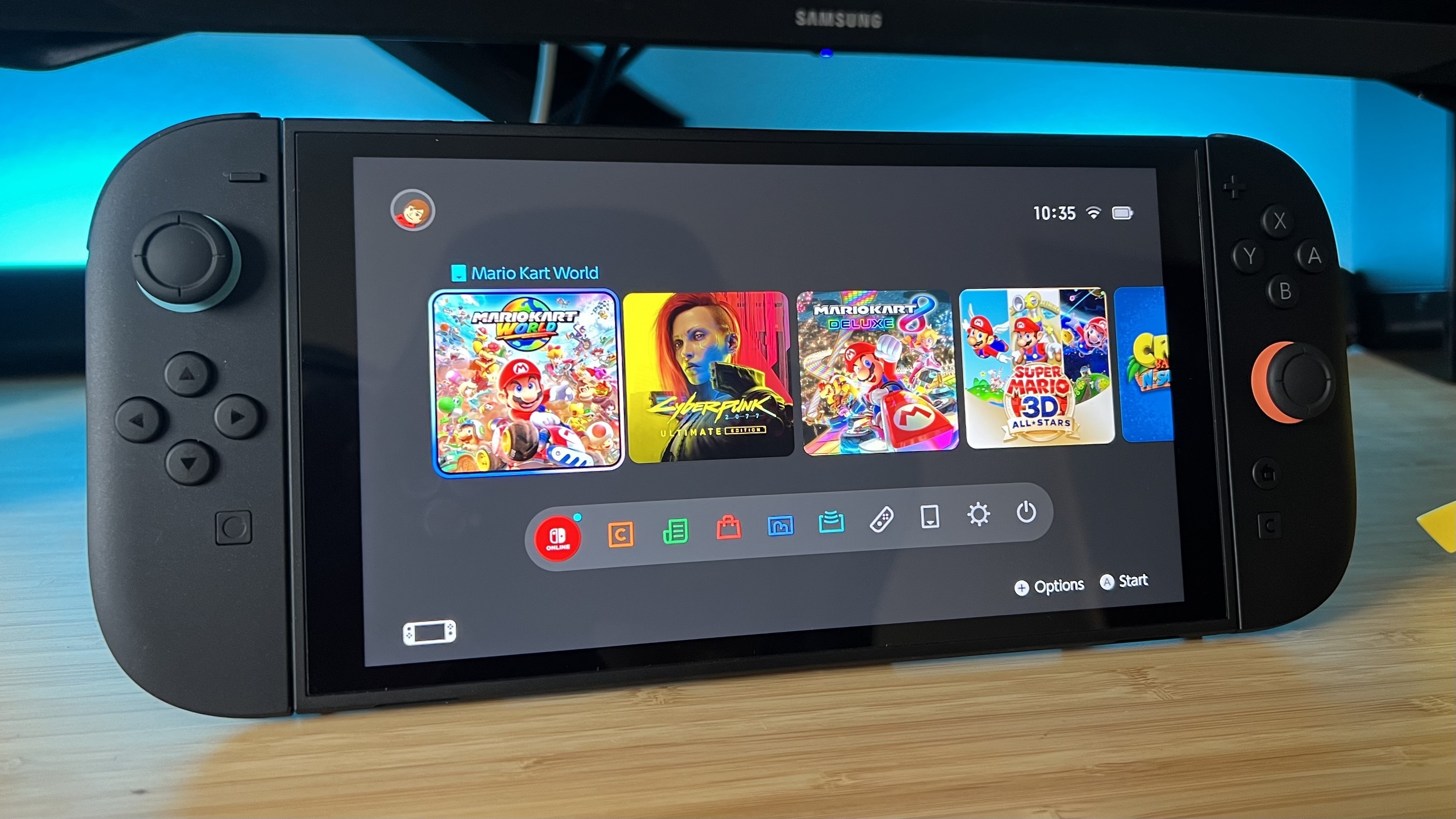 Switch 2 系统主界面与固件截图,23.0.1 固件相关