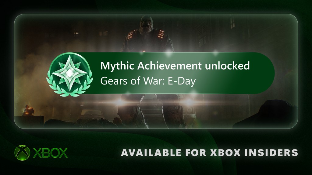 Xbox 的「神话成就(Mythic Achievement)」解锁横幅